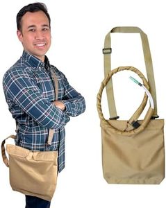 Urine Drainage Bag Holder with Catheter Tube Cover & Adjustable Strap - Beige
