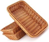 3pcs Poly-Wicker Bread Basket, 11.8