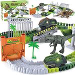 SOFTIES Toy Train with Track Set - Train Toys for Kids 5 Years & Up - Includes Car Racing Track for Kids, Dinosaur Toys for Kids 7 Years & Older - Ideal Train Set for Boys 7-14 Years