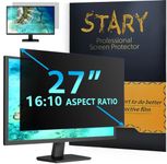 STARY 27 Inch 16:10 Computer Privacy Screen Filter for Widescreen Monitor and Laptop - Anti-Glare - Anti-Scratch Protector Film - Data Confidentiality Shield [1 Pack]