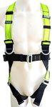 ISOP Full Body Safety Harness & Lanyard CE - Stranded Size - Climbing Protection for Body Positioning - Portable Personal Protective Equipment