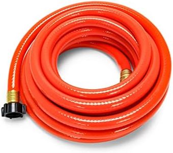 Camco Rhino 25Ft Clean-Out Camper & RV Black Water Hose - Features a Heavy-Duty PVC Design & Bright Orange Color - Clean-Out Camper Black Water, Grey Water or Tote Tanks - 5/8” Inside Diameter (22990)