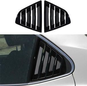 DLOVEG Rear Side Window Louvers Compatible for 2018 2019 2020 2021 2020 2023 Toyota Camry Accessories Air Vent Scoop Cover Louver (Bright Black)