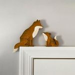 Mama and Baby Fox Door Topper Adora