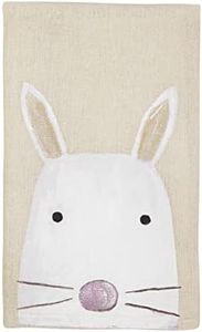 Mud Pie Painted Easter Towel, Bunny, 14" x 21"