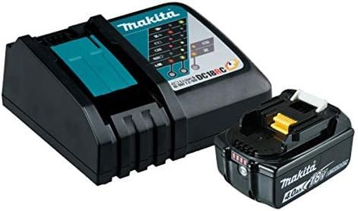 Makita 18V Single Port Rapid Battery Charger with 4.0Ah Battery, Plain Packaging.