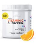 Livingood Daily High Dose Vitamin C Powder - 2,600mg Ascorbic Acid Powder with Quercetin, Citrus Bioflavonoids, Rutin and Potassium - Non GMO, Orange, 30 Servings