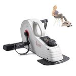 Sunny Health & Fitness Under Desk Bike, Dual Function Portable Pedal Exerciser for Home & Office, Arm/Leg Mini Bike for Seniors - SF-B0891