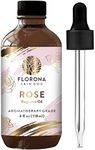 Florona Rose Premium Quality Fragrance Oil - 4 fl oz for Hair, Skin, Diffuser Aromatherapy, Soap Making, Candle Making