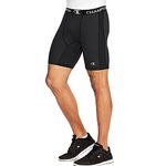 Champion Men's 6" Compression Short, C Logo, Black-407z32, XX-Large