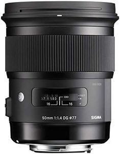 Sigma 4311955 50mm f/1.4 DG HSM Art Lens for Nikon, Black