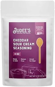 Judee's Cheddar and Sour Cream Seasoning 4 oz - Great for Salad Dressings, Seasonings, and Dips - Add to Soups, Stews, or Chilis - Sprinkle over French Fries and Appetizers - Gluten-Free and Nut-Free