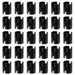 Glarks 25 Pairs 50 Pack Wire Shelf Clips Wire Shelving Shelf Lock Clips for 1" Post - Adjustable Shelving Sleeves Replacement Clips for Wire Shelving System, Fits with Thunder Group, Alera, Metro