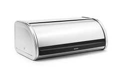 Brabantia Roll Top Bread Bin - Matt Steel, 348921