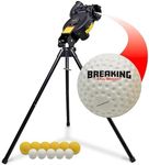 PowerNet Launch F-lite Pro Baseball & Softball Pitching Machine, Breaking Ball Bracket, Variable Speed Up to 90 MPH, Batting Practice Ball Launcher (F-lite Pro)