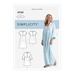 SIMPLICITY Sewing Pattern S9102 Misses' Caftan & Dresses, Various, H5 (6-8-10-12-14)