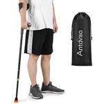 Antdvao- Folding Crutch (x1 Unit)- Forearm Crutch, Crutch for Adults, Crutch for Walking, Foldable Crutch, Crutch for Women and Men- Crutch Adjustable