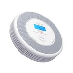 X-Sense Combination Smoke and Carbon Monoxide Alarm with English Voice Alerts, Smoke Alarm for Home with Replaceable Battery, XP0A-SR, 1-Pack