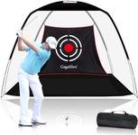 Golf Hitting Practice Nets for Backyard Driving Heavy Duty Men Real Indoor Golf Balls Hitting Pitching Driving Nets for Indoor Outdoor Garage Use Golfing Swing Training Impact Cages with Frame and Net