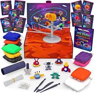 Original Stationery Mini Galaxy 3D Solar System Air Dry Clay Kit, 10 Bags of Air Dry Clay for Kids, 8 Fact Cards, Tools and More in this Kit to make a Spinning Solar System with Modeling Clay for Kids