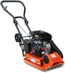 2.8HP 79CC Gas Plate Compactor, 2000LBS Force & 5900 VPM, 8” Compaction Depth, 243 in² Plate Area - EPA & CARB Certified for Soil, Dirt, Gravel, Pavers, Driveway, Landscaping, Construction