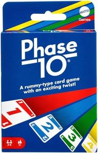 Mattel Games Phase 10 Card Game for Families, Adults and Kids, Challenging & Exciting Rummy-Style Play