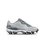 Nike Alpha Huarache 4 Keystone Boy's Rubber Baseball Cleats, Gray | Gray, SZ 1.5