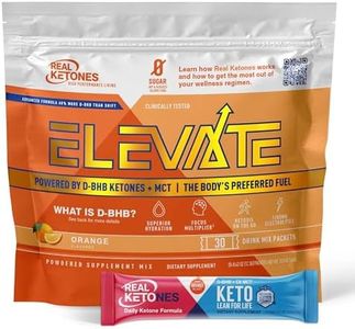 Real Ketones Orange Blast - Exogenous Keto D BHB + MCT + Electrolytes, Drink Mix Powder, 30 Packets, for Rapid Ketosis