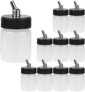 Ophir 10 x 22CC Dual Action Airbrush Plastic Bottle Jars Professional Paint Cup Air Brush Accessories