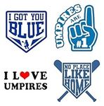 I Love Umpires Sticker for Baseball