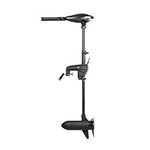 Haswing Black 12V 55LBS 36" Shaft Transom Mount Electric Trolling Motor Portable,Variable Speed for Bass Fishing Boats Freshwater and Saltwater Use