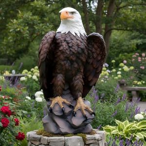 American Eagle Statue Large Resin Bald Eagle Sculpture Outdoor Statues 11lb