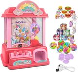 BTEC Claw Machine for Kids Claw Machine Toy Claw Game Machine Electronic Claw Game Machine for Party Birthdays Large Vending Grabber Kids Claw Machine with Toys Girls 5 6 7 8 9 10+ Year Old