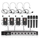 Pyle 8 Channel Wireless Microphone 