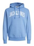 JACK & JONES Men's Jjejosh Noos Sweat Hood Sweatshirt, Pacific Coast, S