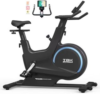 Cyclette Professionale, Cyclette da casa con volano da 15 Kg, con Schermo LCD porta Tablet Cellulare, compatibile con APP Kinomap, Zwift e FitShow, Sensori cardiofrequenzimetro, bici per Fitness
