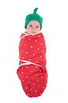 Cuddle Club Strawberry Cotton Swaddle S