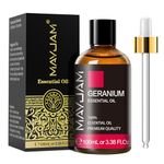 MAYJAM Geranium Essential Oils 100ML, Geranium Oil for Diffuser, Humidifier, DIY, Home, Office