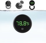 Carefree Fish Aquarium Digital Thermometer Cordless Replaceable Battery LED Display Temperature Measurement Error ±1℉(US Patent Number:D1038779S)