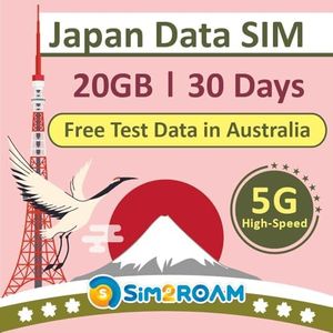 Japan Data ONLY Sim Card 30 Days | 20GB of 5G/4G LTE High-Speed Internet Data | Dual Local Japan Carriers, KDDI | Travel Prepaid SIM Card | NO Phone Number| 短期帰国・短期来日最適・安心日本語サポート