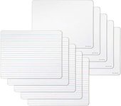 U Brands Dry Erase Lap Boards, Double Sided, Ruled and Plain, 9 X 12-Inch, 10-Pack