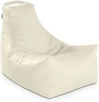 Jaxx Juniper Nautical Edition - Casual Bean Bag Seating for Boat, Yacht & Watersports - Marine Vinyl, White