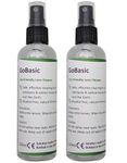 GoBasic Eco Friendly Alcohol & VOC Free Pump Action Lens Cleaning Spray for Spectacles & Glasses 120ml (2 X 120ml)