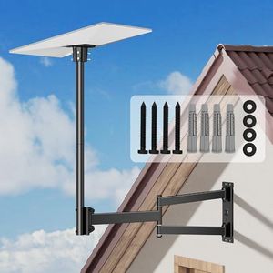 Starlink Gen 3 Standard Wall Mount, 29.7inch Long Arm Wall Mount Fit for Starlink Gen 3, Extension Heavy Duty Pole Mount with Gen 3 Pipe Adapter Roof Mount for Starlink Internet Kit Satellite