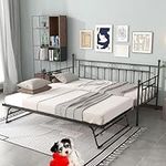 FULLJOJOR Twin Daybed with Trundle 