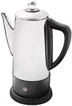 Quest 35200 Electric Coffee Percolator / 1.8L Stainless Steel Filter Coffee Machine / 30-45 Minute Keep Warm Functionality/Removable Filter/Makes Up To 12 Cups At Once / 1100W