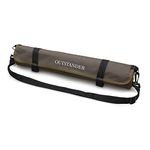 OUTSTANDER Chefs Knife Roll Bag with 11 Slots, Heavy Duty 16OZ Waxed Canvas Knives Case for Camping, Waterproof Storage Tool Wrap for Equipment of Chef, Comes with Shoulder Strap (Brown)