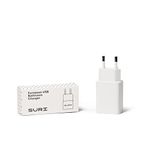 SURI Bathroom/Shave-point USB 2.0 Charger - UK/EU USB Plug Adaptor - For Use of Electric Toothbrushes & Shavers