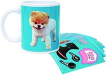 Paladone Boo the Pomeranian - World's Cutest Dog Dress-Up Coffee Mug with 15 Reusable Stickers