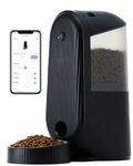 FUKUMARU Automatic Cat Feeder, 4 L WiFi Timed Auto Dog Feeder with App, Smart Dry Food Dispenser with Customised Schedule, Battery Operated & Wired Electrics